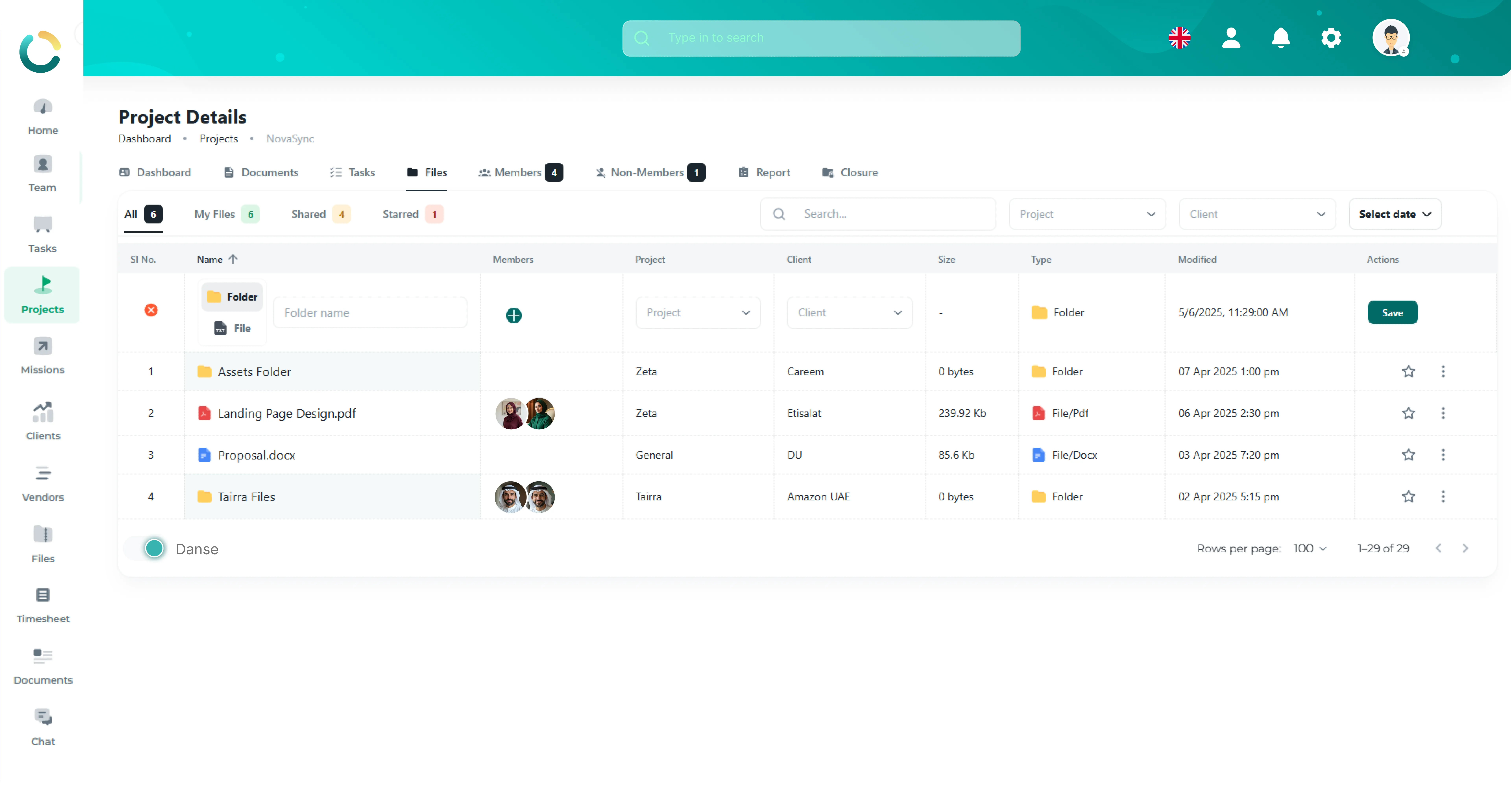 NOVOLOGS Project File Repository