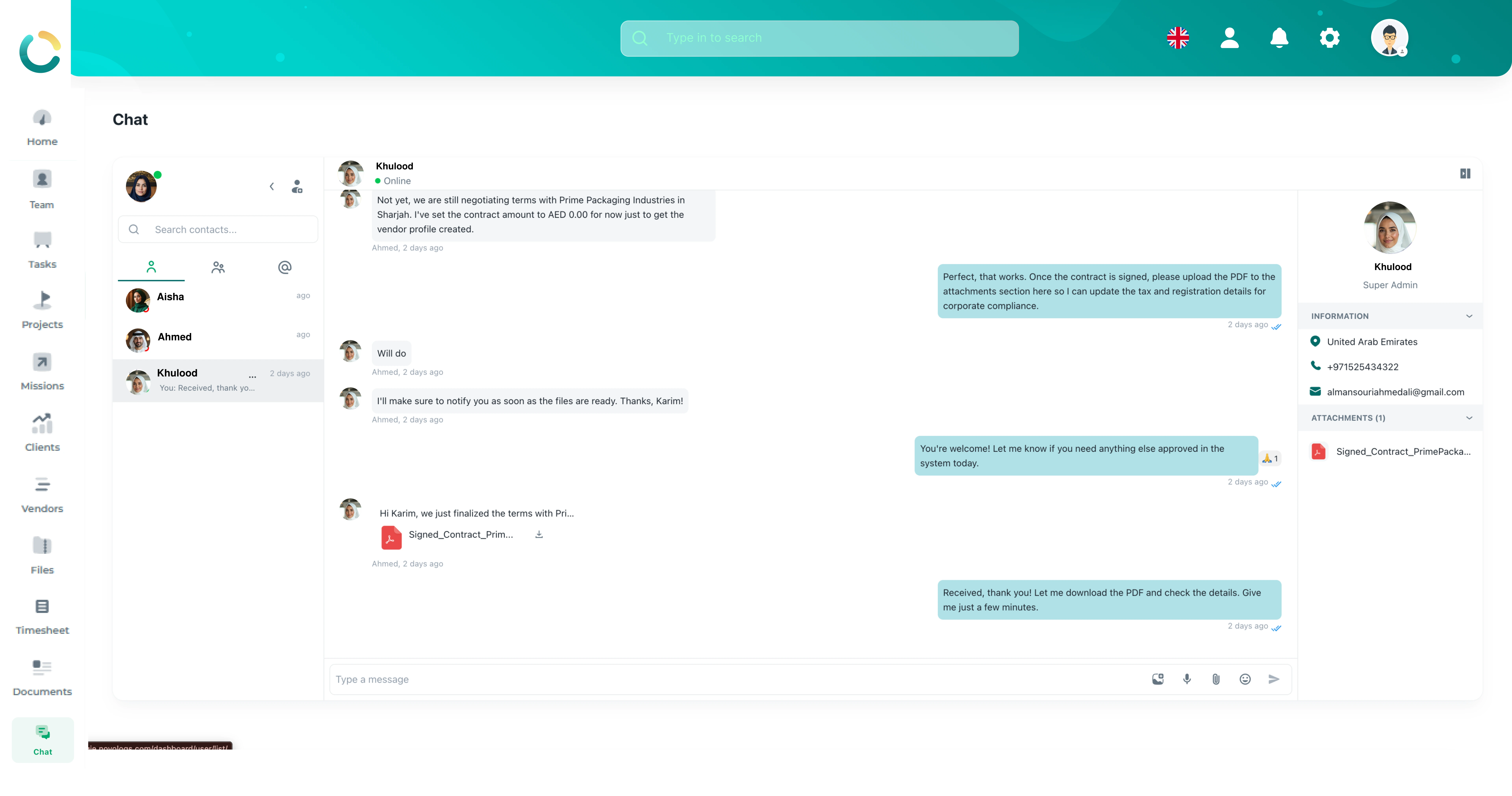 NOVOLOGS Communication Hub