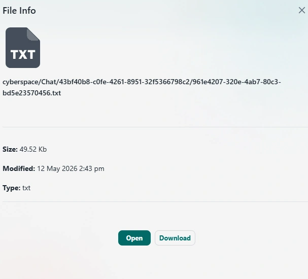 NOVOLOGS File Information Web View